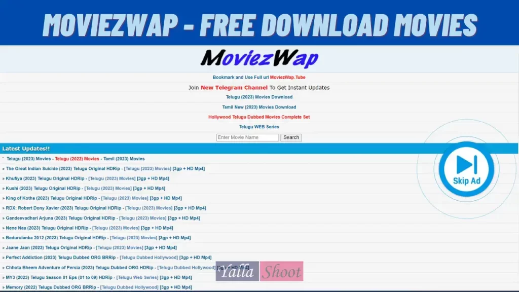 MoviezWap Website Telugu